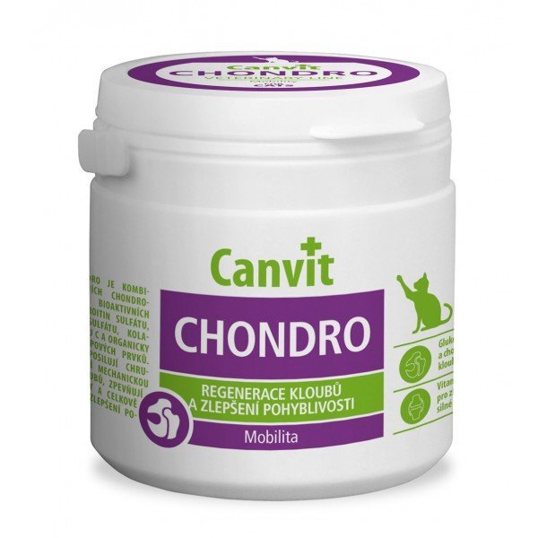 Vitaminai katėms CANVIT CHONDRO N100, 100 g kaina ir informacija | Vitaminai, papildai, antiparazitinės priemonės katėms | pigu.lt