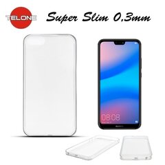 Telone Ultra Slim 0.3mm Back Case Huawei P20 Transparent kaina ir informacija | Telefono dėklai | pigu.lt