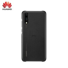 Telefono nugarėlė Huawei, skirta Huawei P20 telefonui, juoda kaina ir informacija | Huawei Mobilieji telefonai ir jų priedai | pigu.lt