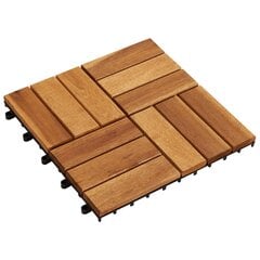 Комплект деревянных плиток, 30 шт. цена и информация | Террасный пол | pigu.lt