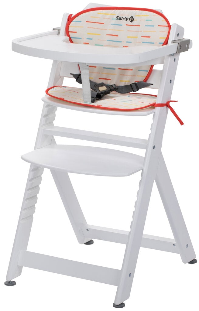 Medinė maitinimo kėdutė su pagalvėle Safety 1st Timba White, balta kaina ir informacija | Maitinimo kėdutės | pigu.lt