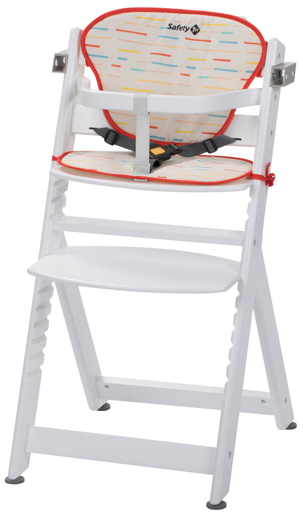 Medinė maitinimo kėdutė su pagalvėle Safety 1st Timba White, balta kaina ir informacija | Maitinimo kėdutės | pigu.lt