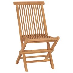 Складные стулья VidaXL, коричневые цена и информация | Садовые стулья, кресла, пуфы | pigu.lt