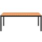 Sodo valgomojo stalas, WPC, aliuminis, 185x90x74cm, rudas kaina ir informacija | Lauko stalai, staliukai | pigu.lt