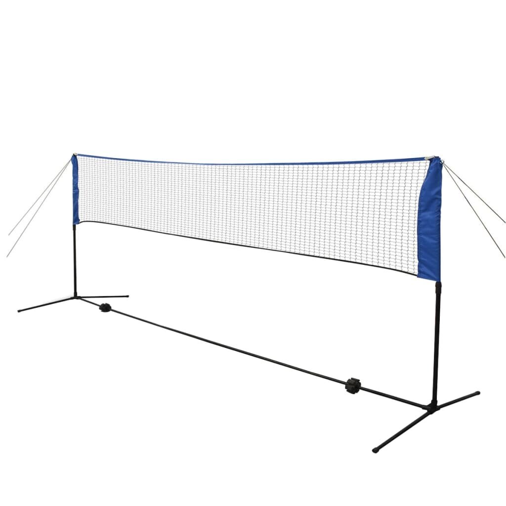 Badmintono tinklas su plunksninukais, 300x155 cm kaina ir informacija | Badmintonas | pigu.lt