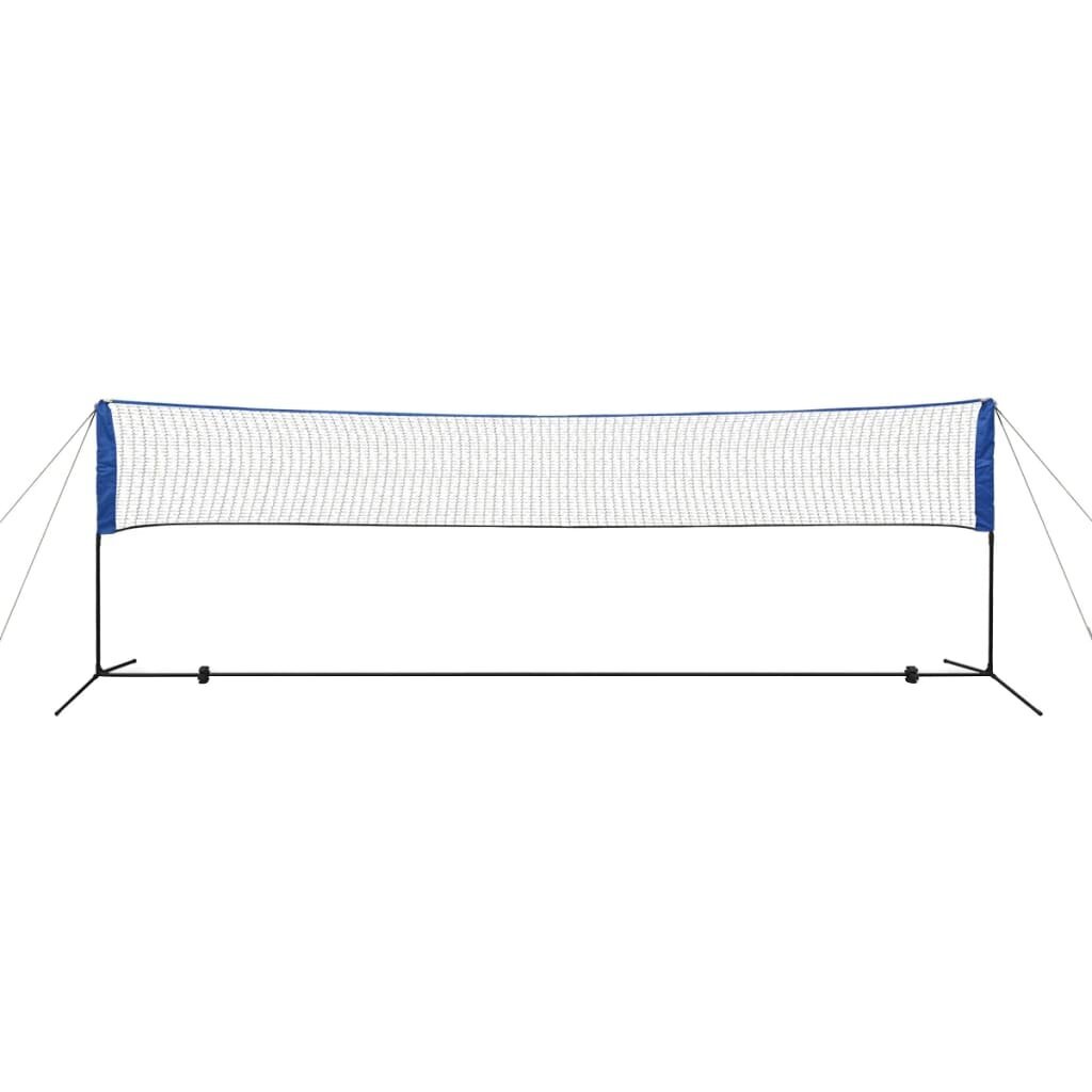 Badmintono tinklas su plunksninukais, 500x155 cm kaina ir informacija | Badmintonas | pigu.lt