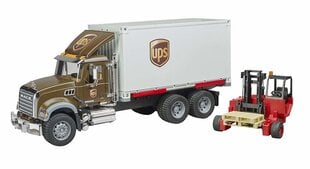 Logistiko sunkvežimis su keltuvu Bruder Mack Granite UPS kaina ir informacija | Žaislai berniukams | pigu.lt