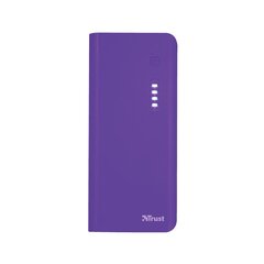 Atsarginis maitinimo šaltinis Trust Primo Powerbank, 10000 mAh, 2 x USB, violetinis kaina ir informacija | Atsarginiai maitinimo šaltiniai (power bank) | pigu.lt