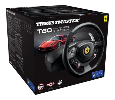 Thrustmaster T80 Ferrari 488 GTB kaina ir informacija | Žaidimų vairai | pigu.lt