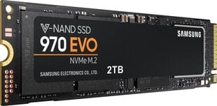 Samsung 970 EVO 2TB PCIe x4 NVMe (MZ-V7E2T0BW) kaina ir informacija | Vidiniai kietieji diskai (HDD, SSD, Hybrid) | pigu.lt