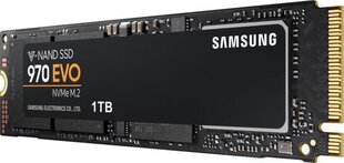 Samsung 970 EVO 1TB PCIe x4 NVMe (MZ-V7E1T0BW) цена и информация | Внутренние жёсткие диски (HDD, SSD, Hybrid) | pigu.lt