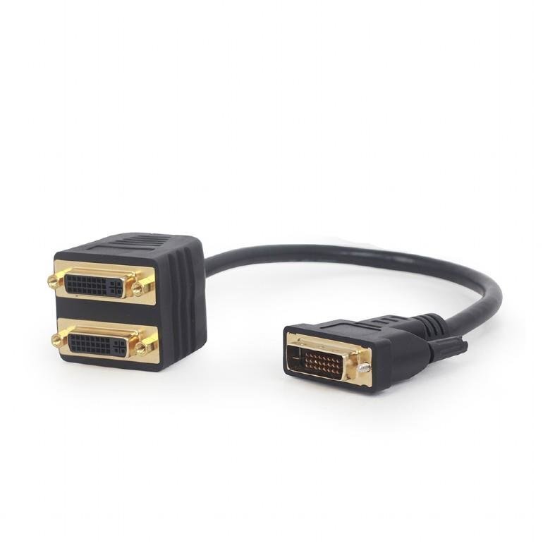 Gembird kabelis, A-DVI-2DVI-01, 0.3 m kaina ir informacija | Kabeliai ir laidai | pigu.lt