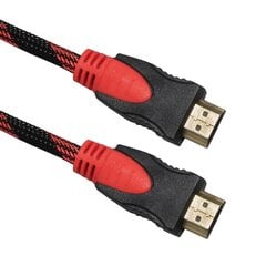 HDMI кабель Esperanza EB194,1.4 B, 3 м, черный/красный цена и информация | Кабели и провода | pigu.lt