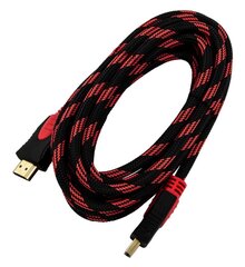 HDMI кабель Esperanza EB194,1.4 B, 3 м, черный/красный цена и информация | Кабели и провода | pigu.lt