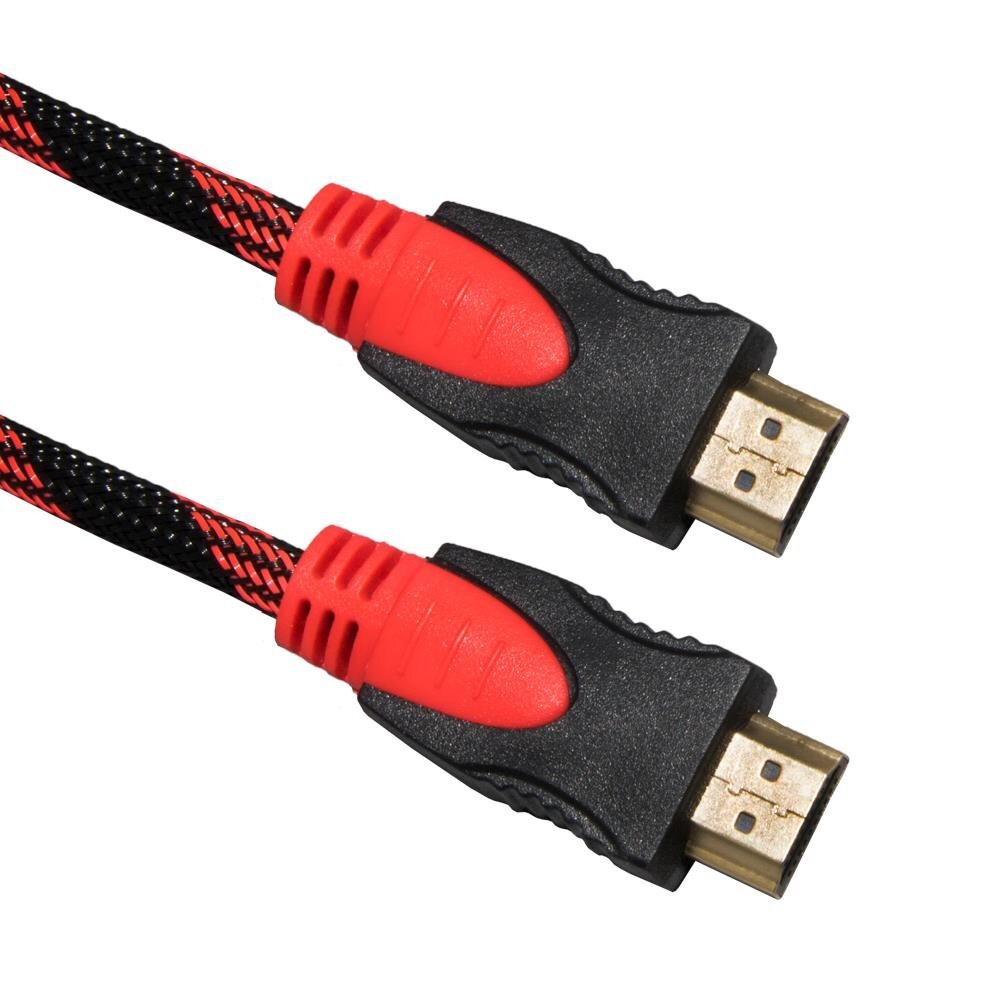 HDMI kabelis Esperanza EB195,1.4 B, 5 m, juodas/raudonas цена и информация | Kabeliai ir laidai | pigu.lt