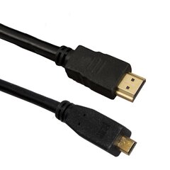 HDMI кабель Esperanza EB205, micro HDMI-HDMI V.1.4B, 3 м, черный цена и информация | Кабели и провода | pigu.lt