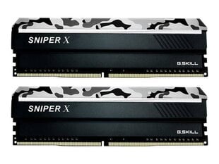 G.Skill Sniper X DDR4, 2x8GB, 2400MHz, CL17 (F4-2400C17D-16GSXW) kaina ir informacija | Operatyvioji atmintis (RAM) | pigu.lt