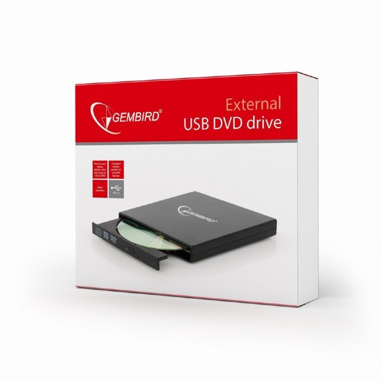 Gembird DVD-USB-02 цена и информация | Optiniai įrenginiai | pigu.lt