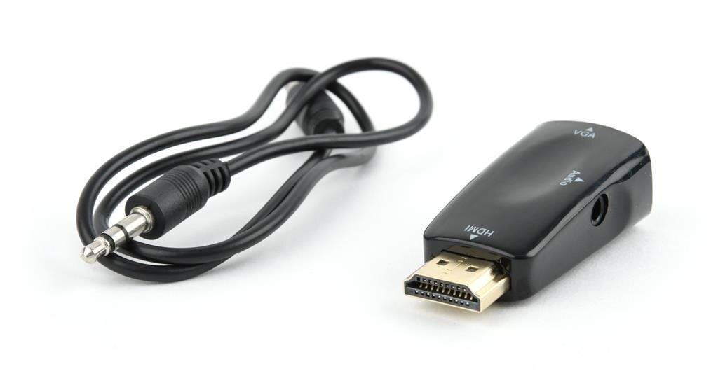 Gembird AB-HDMI-VGA-02 kaina ir informacija | Adapteriai, USB šakotuvai | pigu.lt