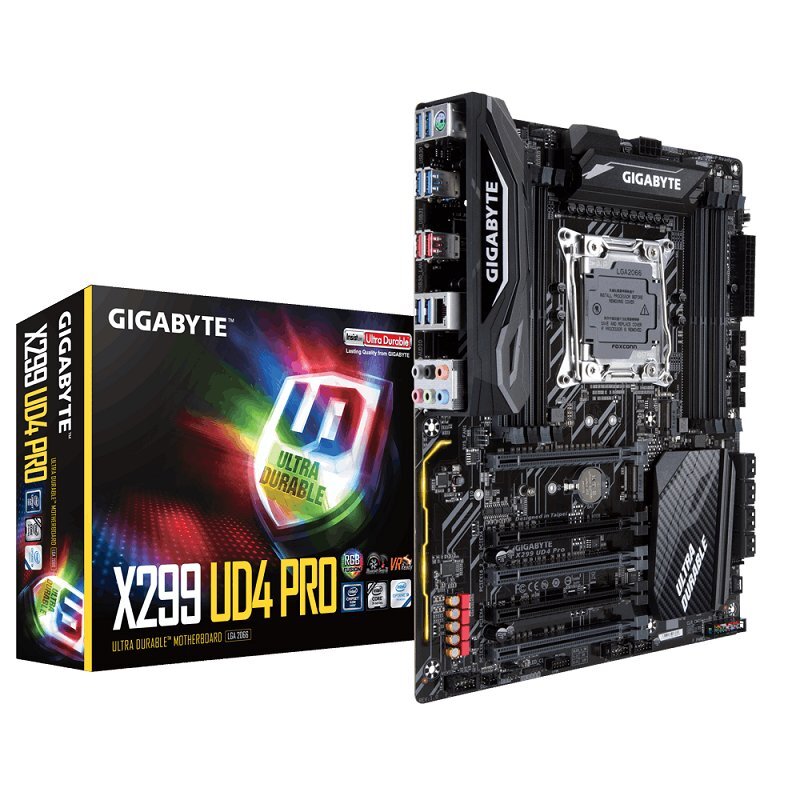 GIGABYTE X299 UD4 PRO цена и информация | Pagrindinės plokštės | pigu.lt