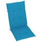 Sodo kėdės pagalvėlės, 4vnt., mėlynos, 120x50x4cm kaina ir informacija | Pagalvės, užvalkalai, apsaugos | pigu.lt