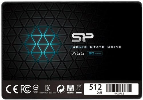 Silicon Power Ace A55 512GB SATA3 (SP512GBSS3A55S25) цена и информация | Внутренние жёсткие диски (HDD, SSD, Hybrid) | pigu.lt