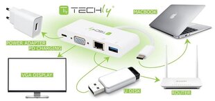 Techly IADAP USB31-DOCK2 kaina ir informacija | Adapteriai, USB šakotuvai | pigu.lt