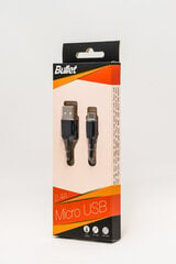 Кабель Bullet micro USB 2.0, 1 м цена и информация | Кабели для телефонов | pigu.lt