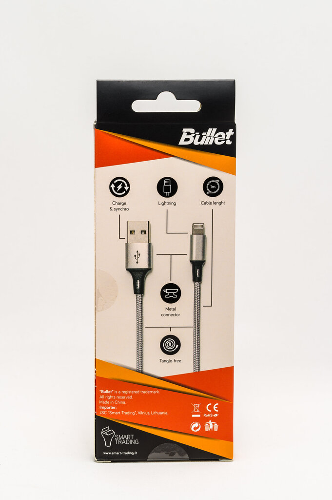 Bullet USB - 8PIN цена и информация | Laidai telefonams | pigu.lt