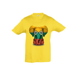 Детская футболка «Lithuanian baby elephant» цена и информация | Оригинальные футболки | pigu.lt
