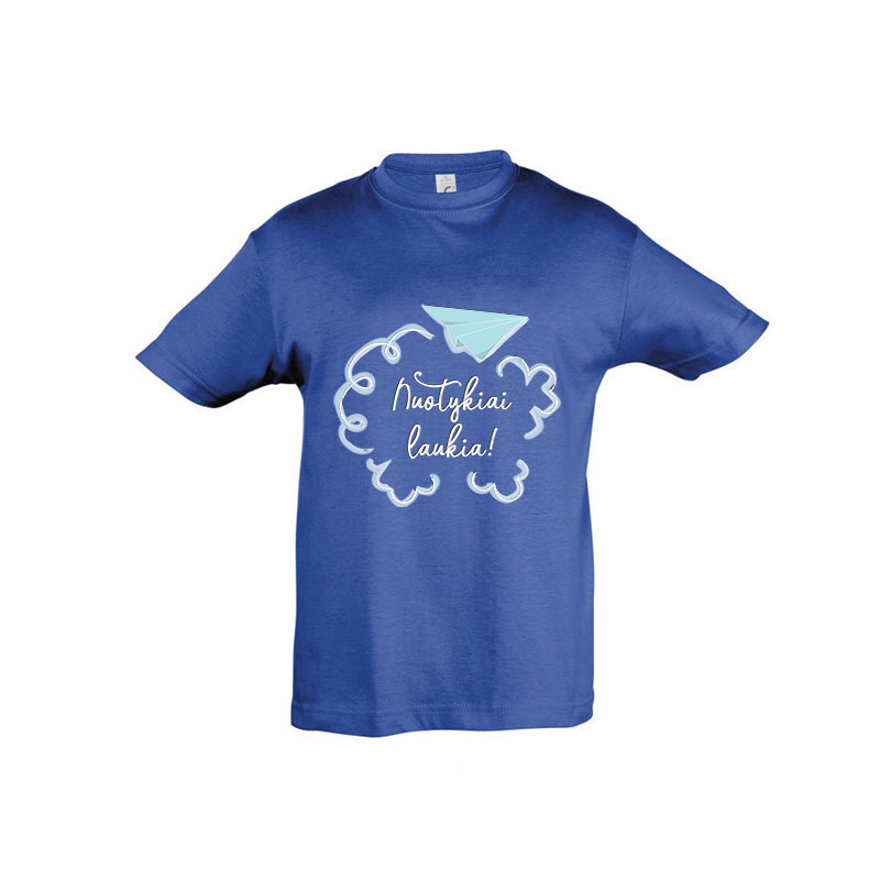 Vaikiški marškinėliai "Nuotykiai laukia" kaina ir informacija | Originalūs marškinėliai | pigu.lt