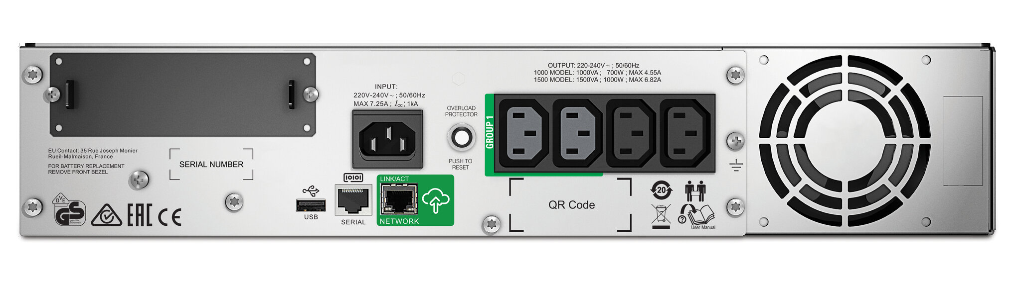 APC SMT1000RMI2UC kaina ir informacija | Nepertraukiamo maitinimo šaltiniai (UPS) | pigu.lt