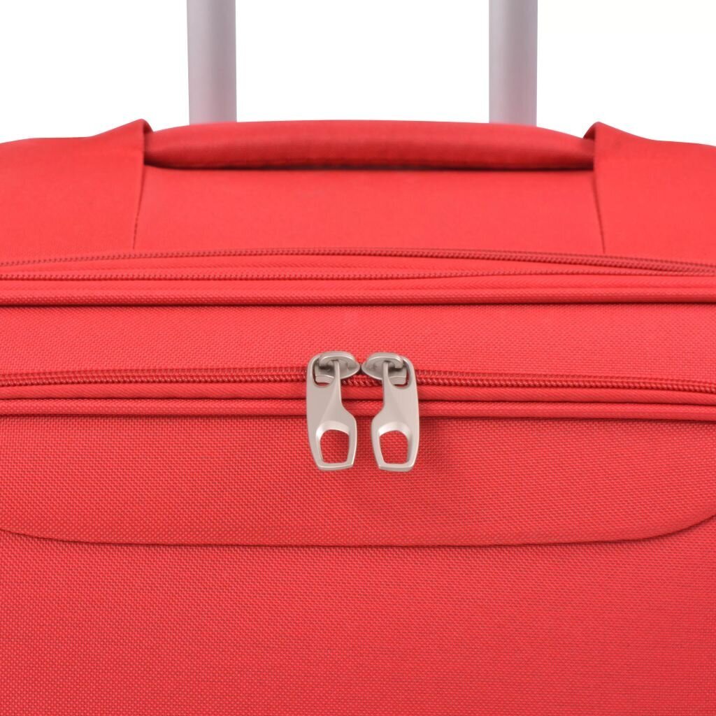Lagaminų su ratukais komplektas S-L, raudonas, 3 vnt. kaina ir informacija | Lagaminai, kelioniniai krepšiai | pigu.lt