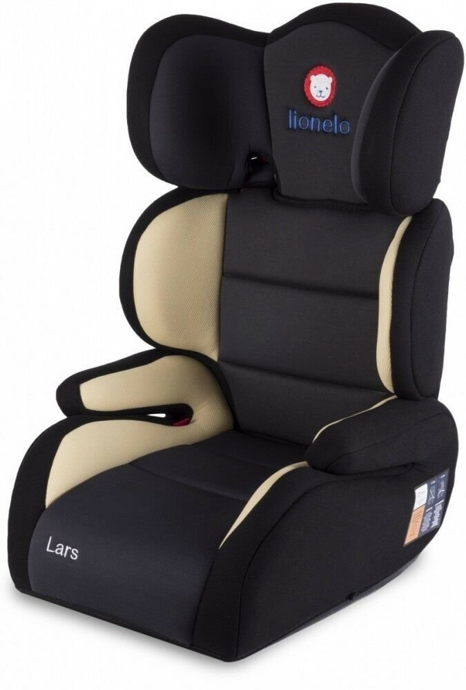 Automobilinė kėdutė Lionelo Lars Plus, 15-36 kg, beige цена и информация | Autokėdutės | pigu.lt