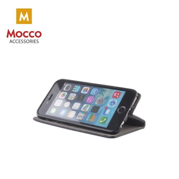 Atverčiamas telefono dėklas Mocco Smart Magnet Book Case, skirtas Sony Xperia L2, juodas kaina ir informacija | Telefono dėklai | pigu.lt