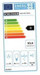 Schlosser H011M 50X/750 цена и информация | Вытяжки на кухню | pigu.lt