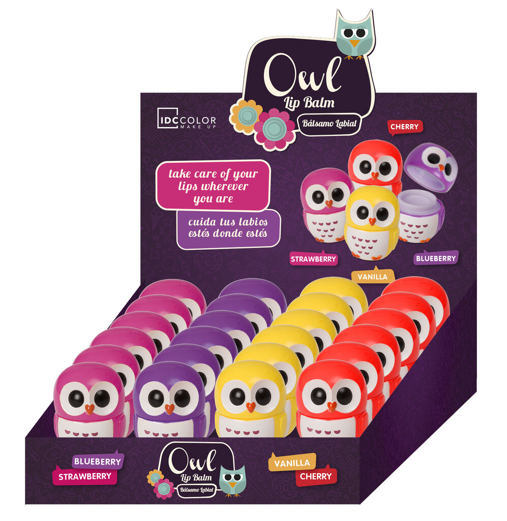 Lūpų balzamas IDC Color Owl 4.5 g цена и информация | Lūpų dažai, blizgiai, balzamai, vazelinai | pigu.lt