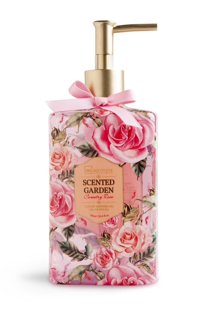 Dušo želė IDC Institute Scented Garden Rose 780 ml kaina ir informacija | Dušo želė, aliejai | pigu.lt