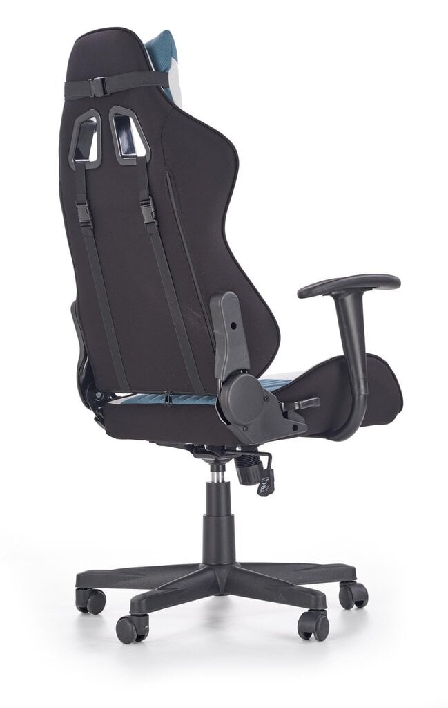 Žaidimų kėdė Halmar Cayman, pilka/mėlyna kaina ir informacija | Biuro kėdės | pigu.lt