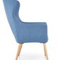 Fotelis Halmar Cotto, mėlynas kaina ir informacija | Svetainės foteliai | pigu.lt