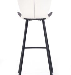 2-jų baro kėdžių komplektas Halmar H83, baltas/pilkas/juodas kaina ir informacija | Virtuvės ir valgomojo kėdės | pigu.lt