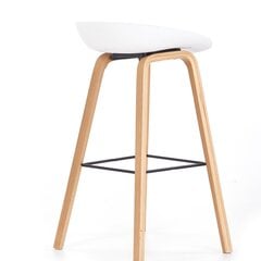 2-jų baro kėdžių komplektas Halmar H86, baltas/pilkas kaina ir informacija | Virtuvės ir valgomojo kėdės | pigu.lt