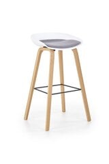 Комплект из 2 барных стульев Halmar H86, белый/серый цена и информация | Стулья для кухни и столовой | pigu.lt