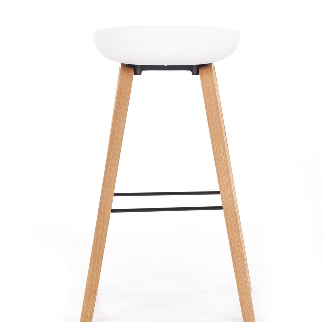 2-jų baro kėdžių komplektas Halmar H86, baltas/pilkas kaina ir informacija | Virtuvės ir valgomojo kėdės | pigu.lt