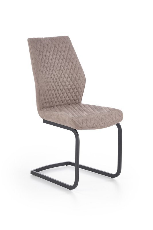 2-jų kėdžių komplektas Halmar K272, juodos/smėlio spalvos kaina ir informacija | Virtuvės ir valgomojo kėdės | pigu.lt
