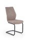 2-jų kėdžių komplektas Halmar K272, juodos/smėlio spalvos kaina ir informacija | Virtuvės ir valgomojo kėdės | pigu.lt