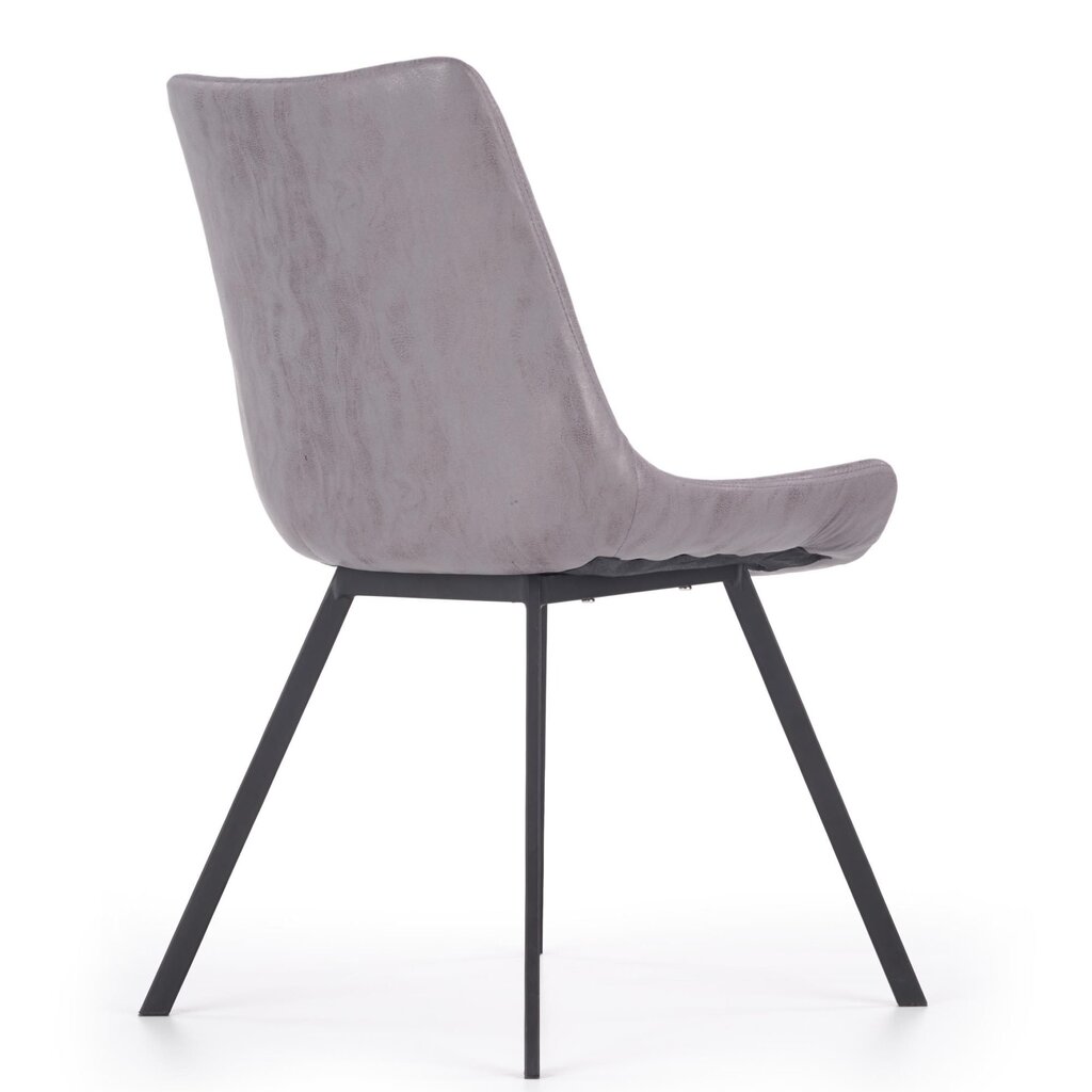 4 kėdžių komplektas Halmar K279, pilkas/juodas kaina ir informacija | Virtuvės ir valgomojo kėdės | pigu.lt