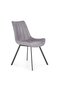 4 kėdžių komplektas Halmar K279, pilkas/juodas kaina ir informacija | Virtuvės ir valgomojo kėdės | pigu.lt