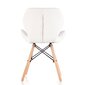 2-jų kėdžių komplektas Halmar K281, baltas/rudas цена и информация | Virtuvės ir valgomojo kėdės | pigu.lt