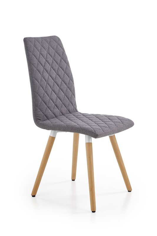 2-jų kėdžių komplektas Halmar K282, tamsiai pilkas kaina ir informacija | Virtuvės ir valgomojo kėdės | pigu.lt
